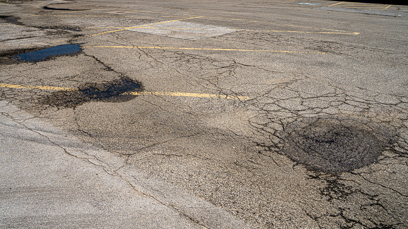 Damaged Parking Lot