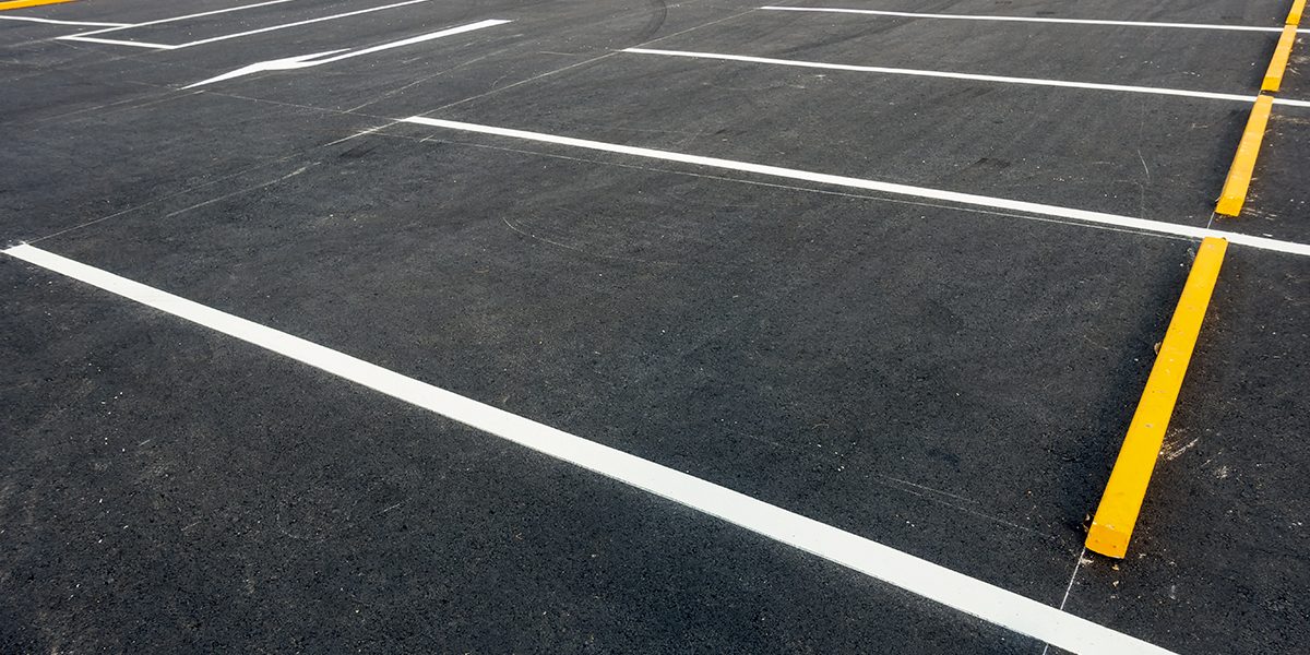 Empty car parking lots, Outdoor public parking.